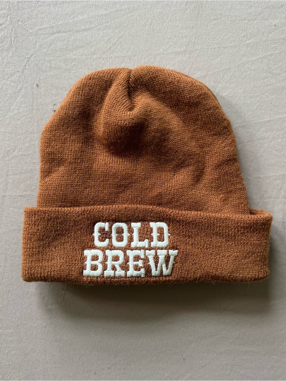 Cold Brew Embroidered Knit Beanie